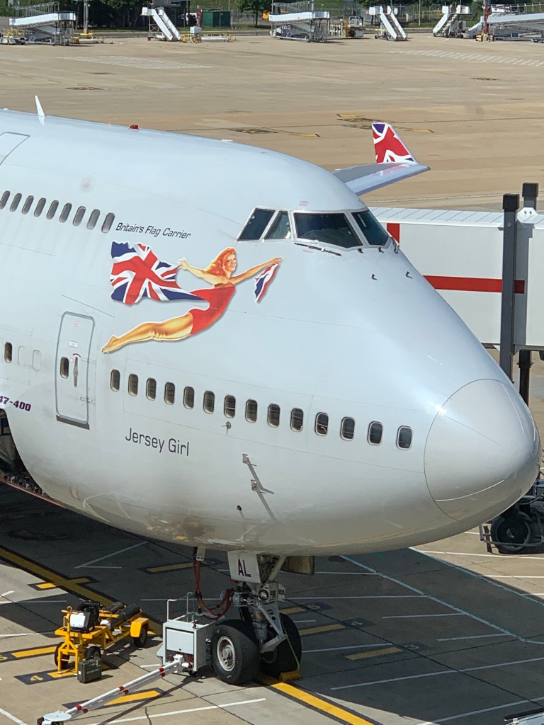 Virgin Atlantic 747 Jersey Girl